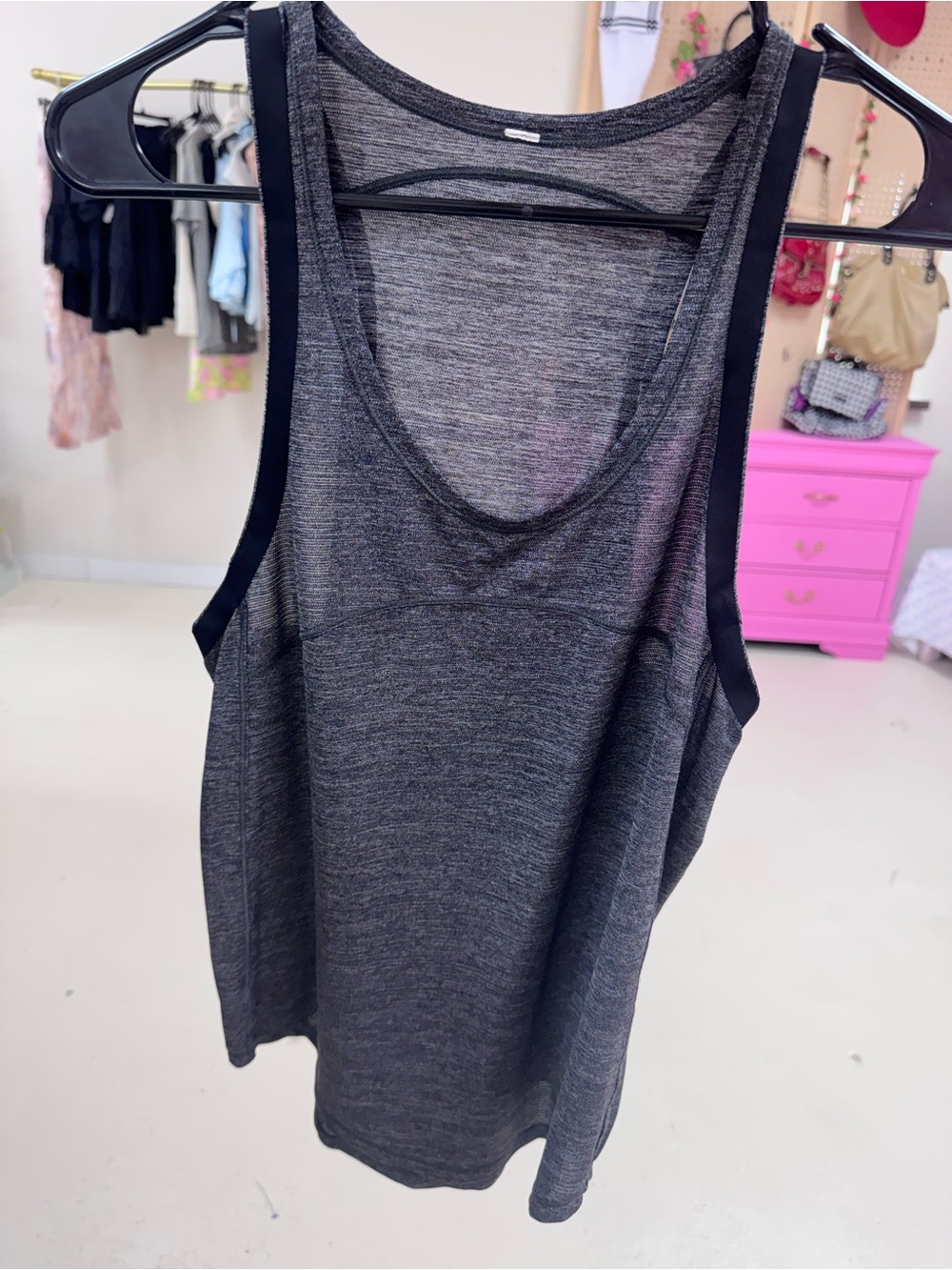 lululemon athletica Gray Heather Racerback Tank